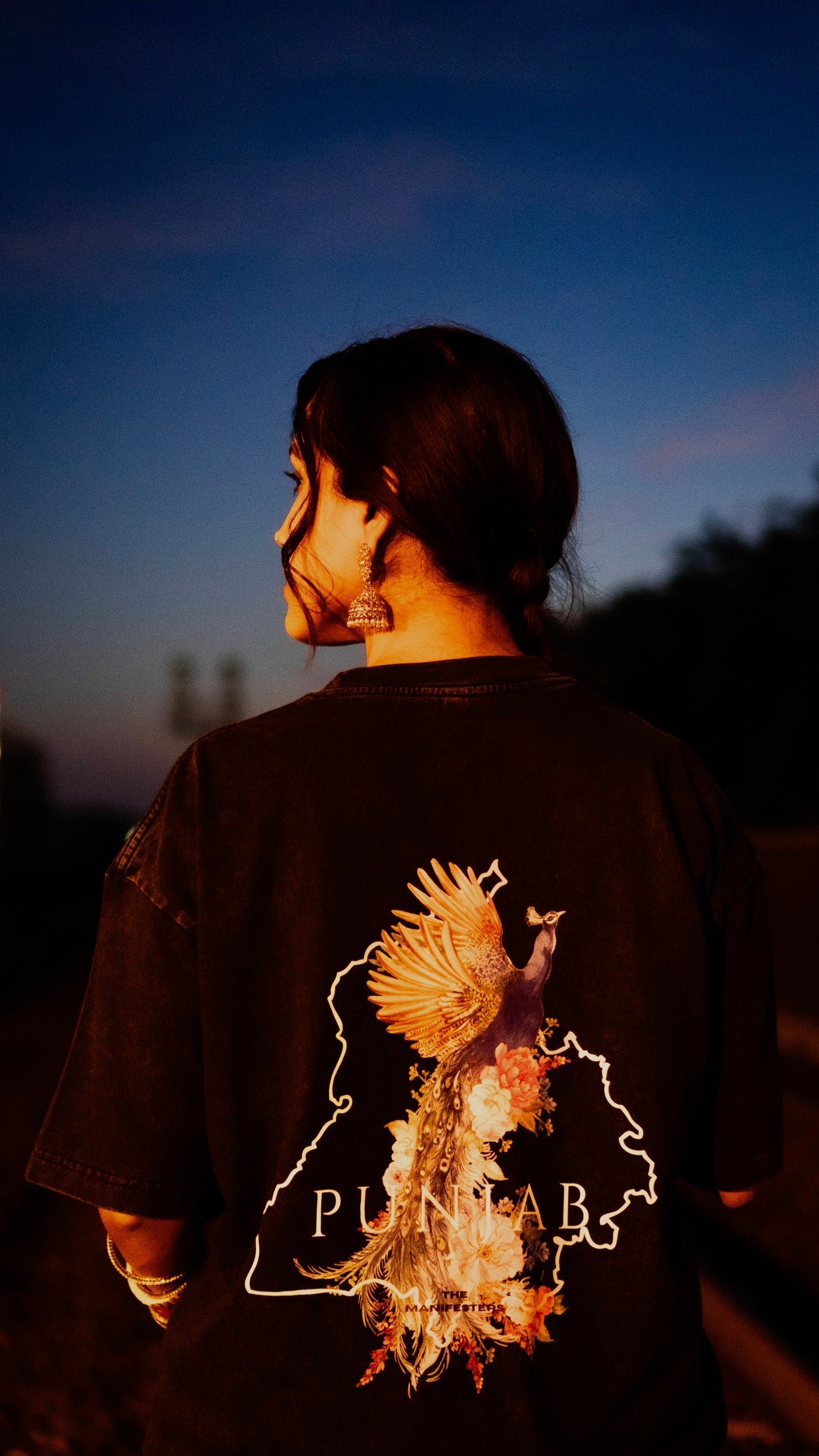 PEAFUL MORNI STONE WASHED TEE