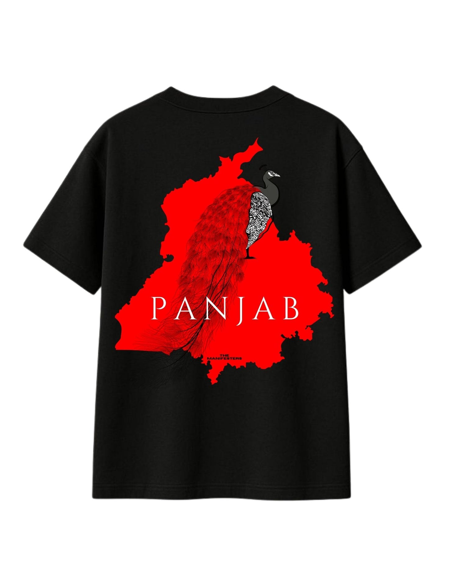 RED PUNJAB MORNI STONE WASHED TEE