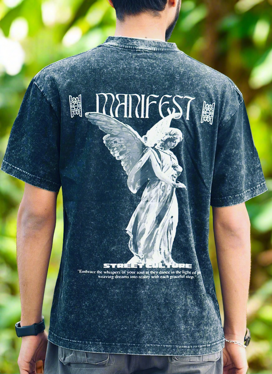 MANIFEST UNISEX STONEWASHED T-SHIRT