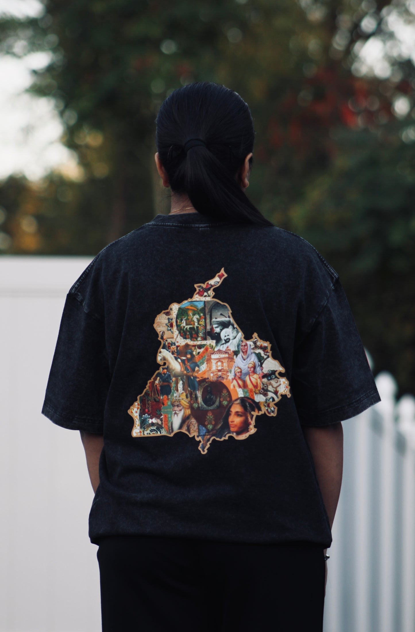 CULTURAL PANJAB STONE WASHED TEE