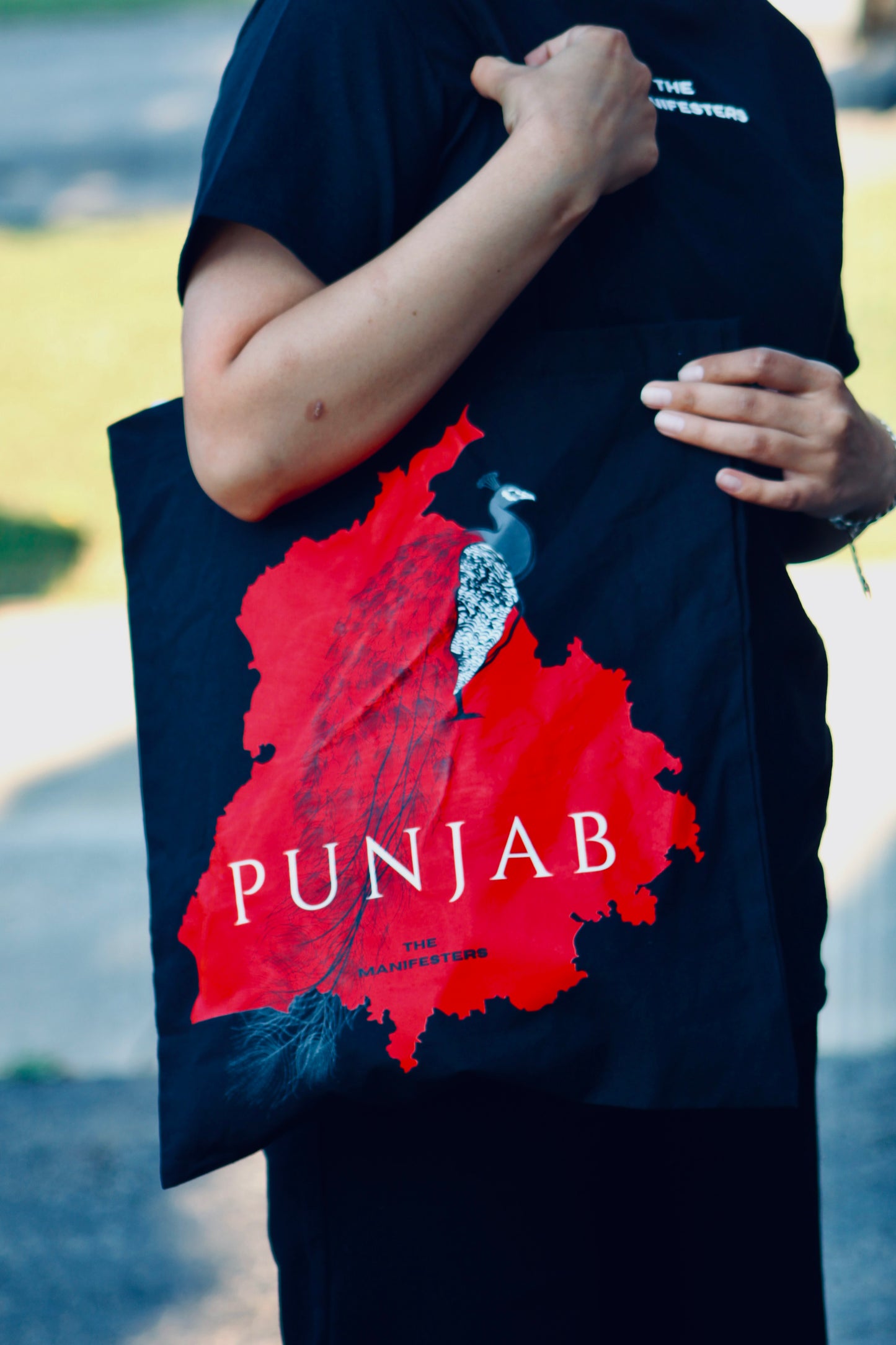 RED PUNJAB TOTE BAG