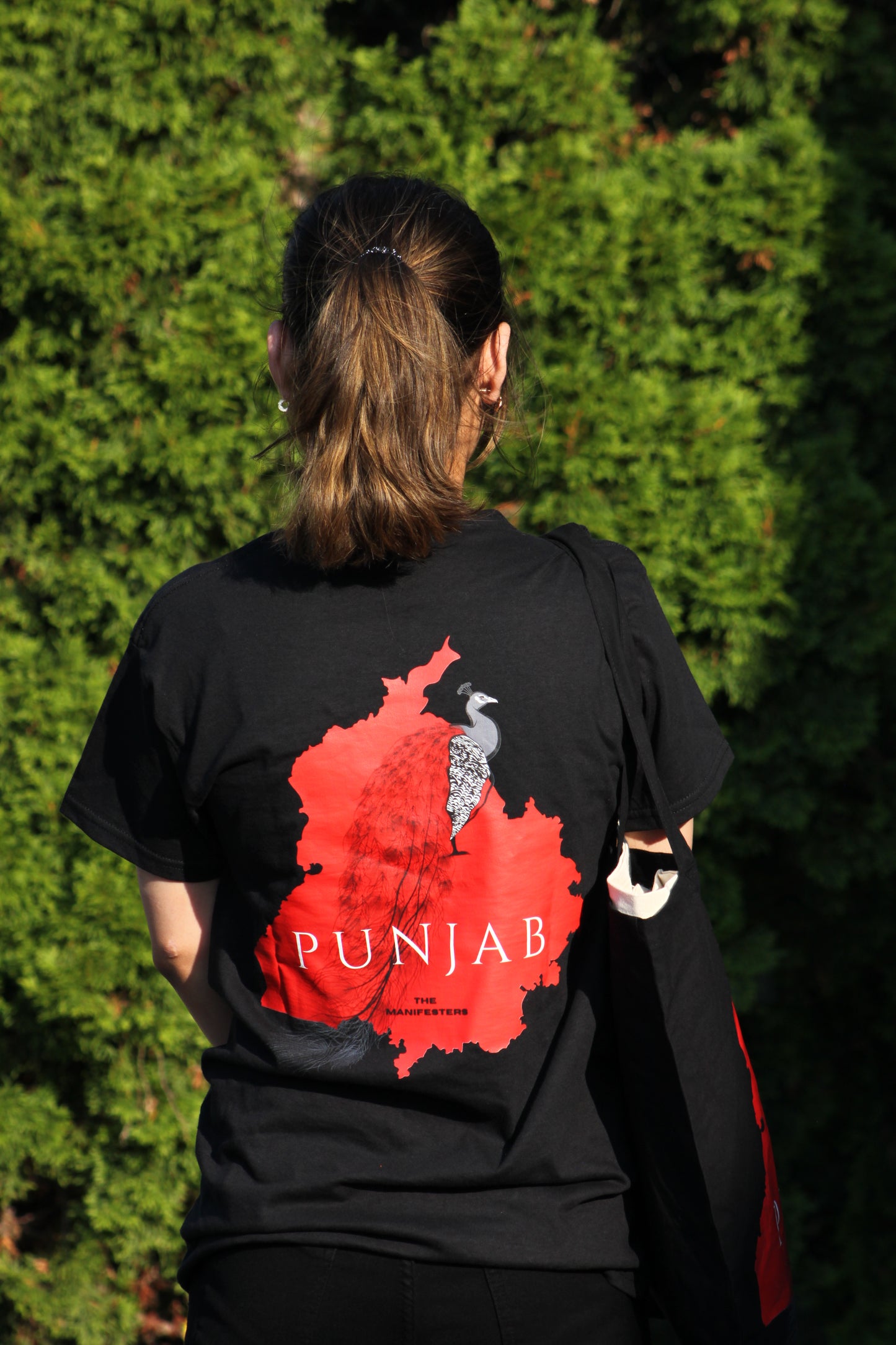 RED PUNJAB MORNI STONE WASHED TEE