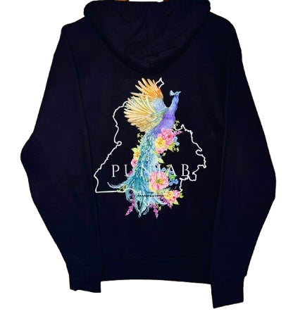 Peafowl punjab unisex hoodie