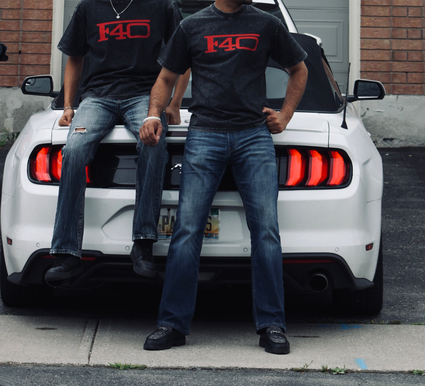 F40 FERRARI UNISEX STONEWASHED TSHIRT