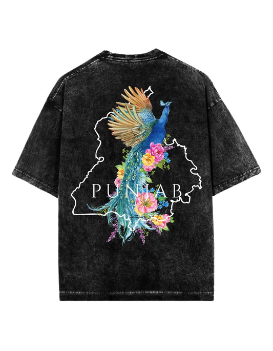 PEAFUL MORNI STONE WASHED TEE