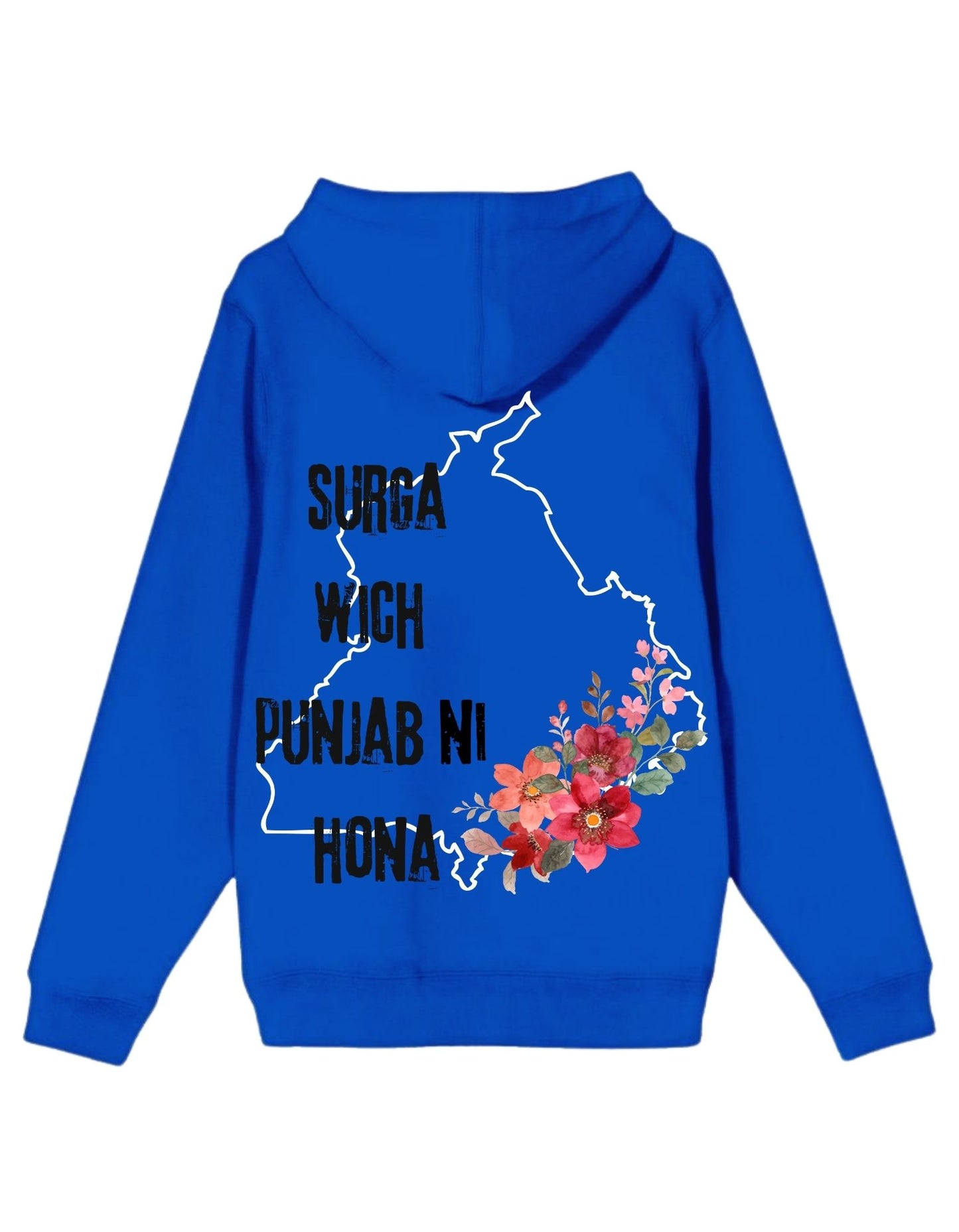 SURGA WICH PUNJAB UNISEX HOODIE sky blue