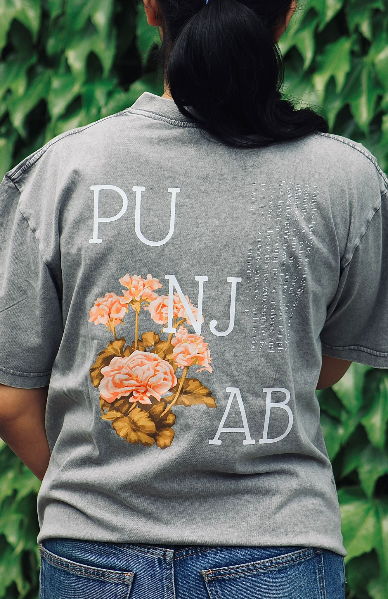 CUSTOM PUNJAB UNISEX STONEWASHED T-SHIRT